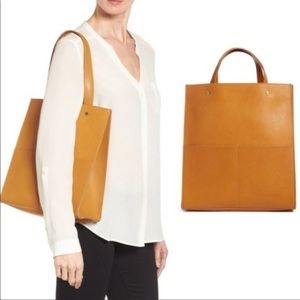 madewell the passenger convertible leather tote